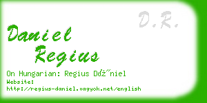 daniel regius business card